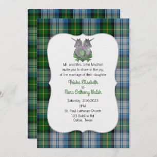 MacNeil Clan Scottish Symbols Wedding Einladung