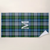 MacNeil Clan Tartan Kariertes Mongram Beach Handtu Strandtuch (Vorderseite)
