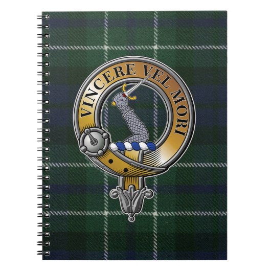MacNeil Colonsay Tartan & Abzeichen Notizblock (Vorderseite)