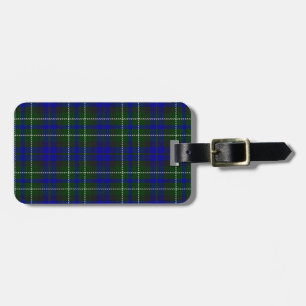 Macneil Colonsay tartan blue green kariert Gepäckanhänger