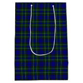 Macneil Colonsay tartan blue green kariert Mittlere Geschenktüte (Rückseite)