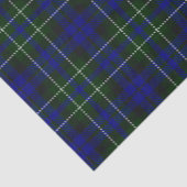 Macneil Colonsay tartan blue green kariert Seidenpapier (Detail)