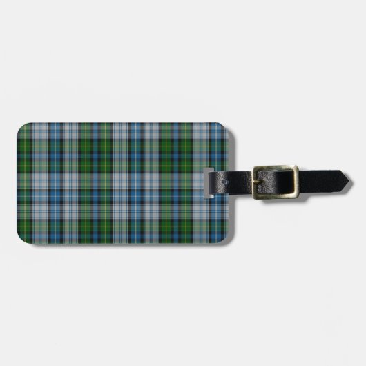 MacNeil/McNeil Clan kleiden Tartan Gepäckanhänger (Vorderseite horizontal)