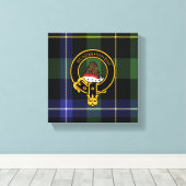 Macneil Scottish Wappen und Tartan Canvas print Leinwanddruck (Insitu (Holzboden))