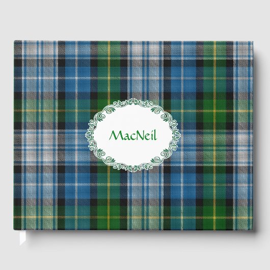 MacNeil Tartan Kariertes Gästebuch (Vorderseite)