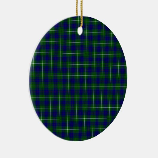 MacNeil Tartan Keramik Ornament (Rechts)