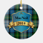 MacNeil Tartan Plädoyer Custom ornament (Hinten)