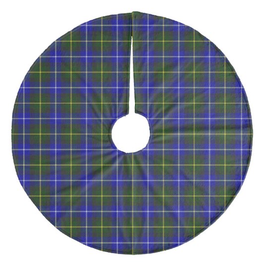 Macneil von Barra tartan blau kariert Fleece Weihnachtsbaumdecke (Vorderseite)