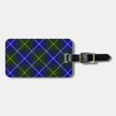 Macneil von Barra tartan blau kariert Gepäckanhänger (Vorderseite horizontal)