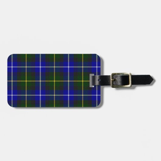 Macneil von Barra tartan blau kariert Gepäckanhänger (Vorderseite horizontal)