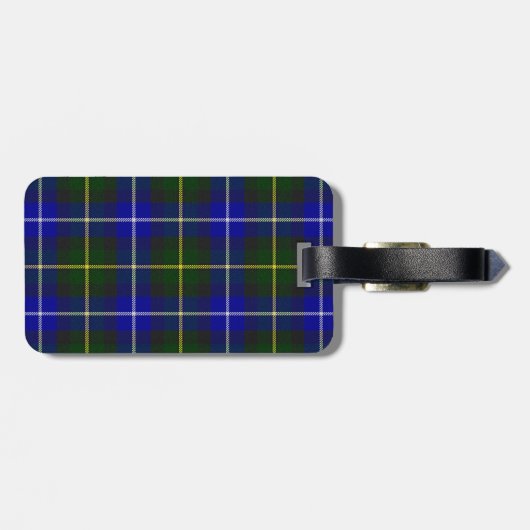 Macneil von Barra tartan blau kariert Gepäckanhänger (Rückseite horizontal)