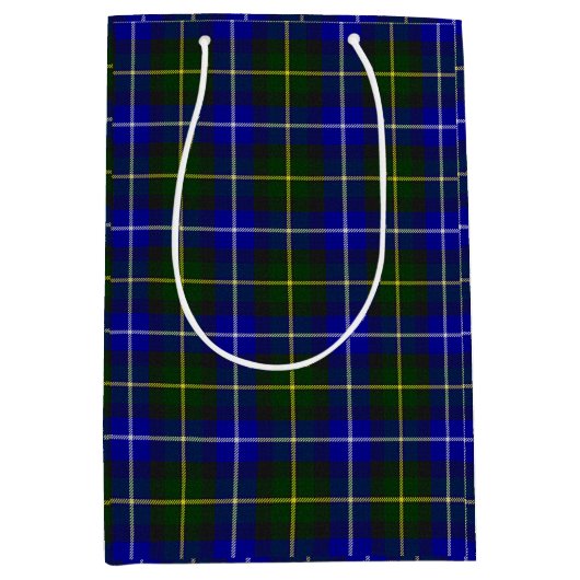 Macneil von Barra tartan blau kariert Mittlere Geschenktüte (Vorderseite)