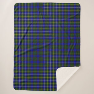 Macneil von Barra tartan blau kariert Sherpadecke