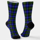 Macneil von Barra tartan blau kariert Socken (Gewinkelt)