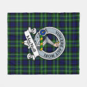 MacNeill of Colonsay Jagd Clan Abzeichen Tartan Pl Fleecedecke (Vorderseite (Horizontal))