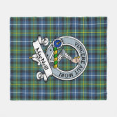 MacNeill von Barra Ancient Clan Abzeichen Tartan K Fleecedecke (Vorderseite (Horizontal))