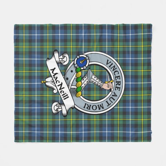MacNeill von Barra Ancient Clan Abzeichen Tartan K Fleecedecke (Vorderseite (Horizontal))