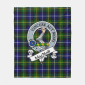 MacNeill von Barra Modernes Clan Abzeichen Tartan Fleecedecke (Vorderseite)
