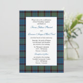 MacNichol Hunting Tartan Wedding Einladung (Stehend Vorderseite)