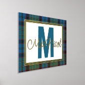 MacNicol Hunting Kariert Monogram Foliendrucke (Ablage )