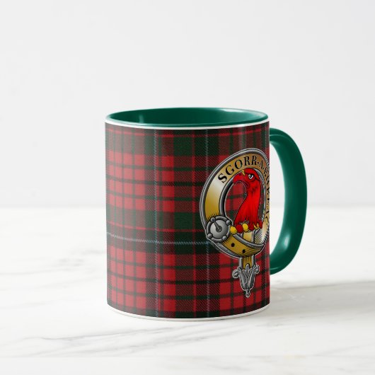 MacNicol Tartan & Abzeichen Tasse (VorderseiteRechts)