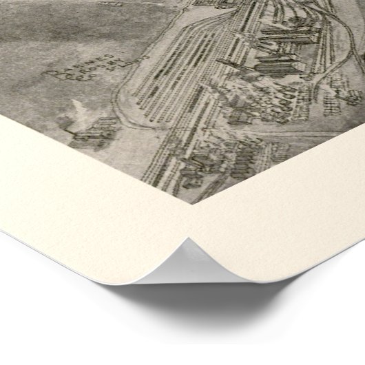 Macon, GA Panoramakarte - 1912 Poster (Ecke)