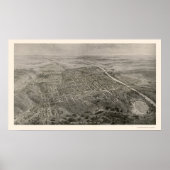 Macon, GA Panoramakarte - 1912 Poster (Vorne)