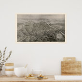 Macon, GA Panoramakarte - 1912 Poster (Küche)