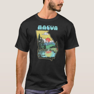Macon Georgia Outdoor Nature Vintager Staatsstolz T-Shirt
