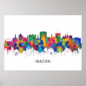 Macon Georgia Skyline Poster (Vorne)