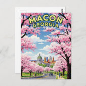 Macon Georgia Travel Postkarte (Vorne/Hinten)