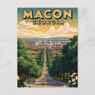 Macon Georgia Travel Postkarte