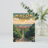 Macon Georgia Travel Postkarte (Stehend Vorderseite)