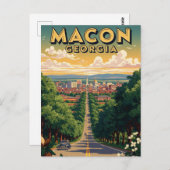 Macon Georgia Travel Postkarte (Vorne/Hinten)