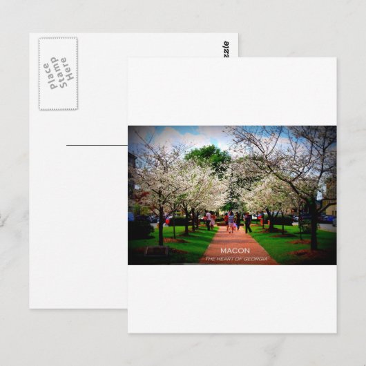 Macon, Georgien Postkarte (Vorne/Hinten)