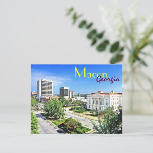 Macon, Georgien, USA Postkarte (Stehend Vorderseite)