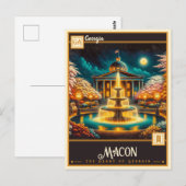 Macon, Georgien | VINTAG Postkarte (Vorne/Hinten)