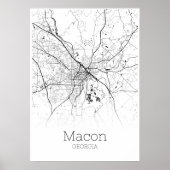 Macon Map - Georgia - City Map Poster (Vorne)