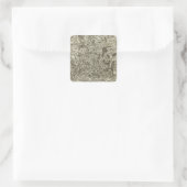 Macon Quadratischer Aufkleber (Tasche)