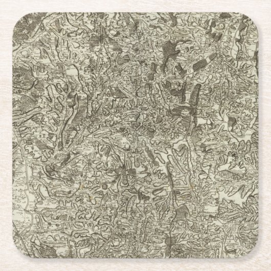 Macon Rechteckiger Pappuntersetzer (Vorderseite)