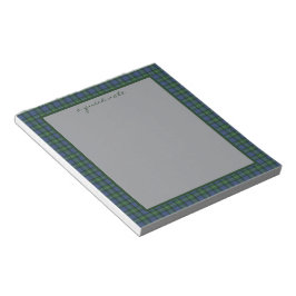 MacPhail Hunting Ancient Original Scottish Tartan  Notizblock