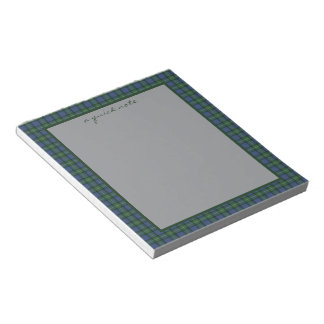 MacPhail Hunting Ancient Original Scottish Tartan  Notizblock