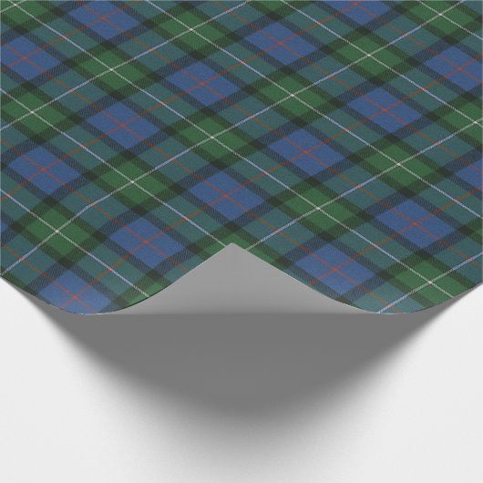 MacPhail Jagd Antiker Original Schottischer Tartan Geschenkpapier (Ecke)