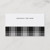 Macphee Clan Traditionelles Tartan Kariert Custom Visitenkarte (Rückseite)