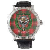 MacPhee Scottish Clan Tartan & Crest Armbanduhr (Vorderseite)