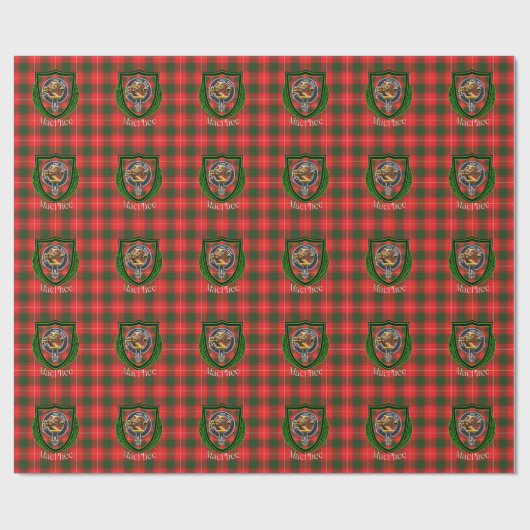 MacPhee Scottish Clan Tartan & Crest Geschenkpapier (Flach)