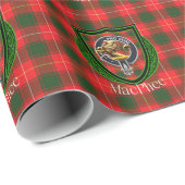 MacPhee Scottish Clan Tartan & Crest Geschenkpapier (Rolleneckpunkt)