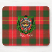 MacPhee Scottish Clan Tartan & Crest Mousepad (Vorne)