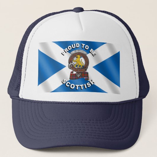 Macpherson Clan Abzeichen Scottish Trucker Hat Truckerkappe (Vorderseite)