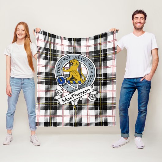 MacPherson Clan Abzeichen Tartan Kariert Fleecedecke (Beispiel)